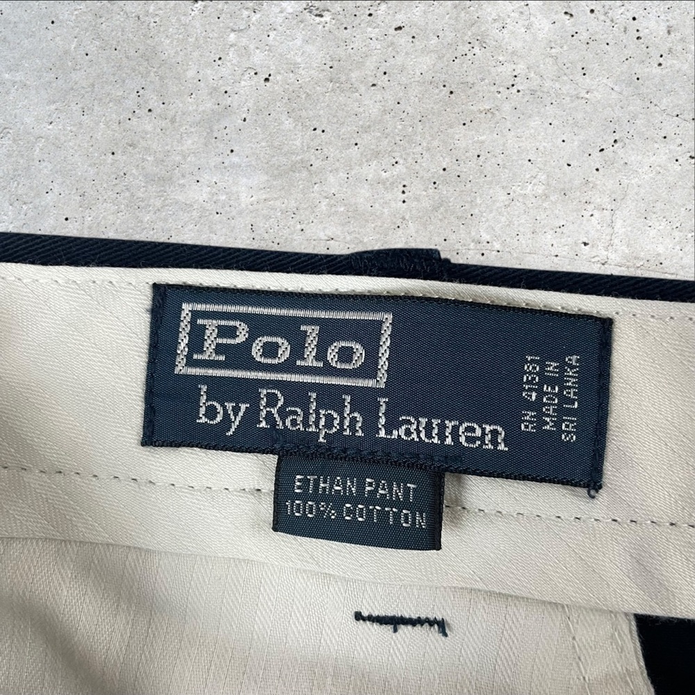Vintage Polo Ralph Lauren Ethan Pants Mens Size 38x30 Chino Deadstock NEW F249 - Picture 8 of 11